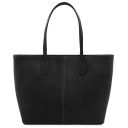 Essenza Leather Shoulder bag Black TL142612