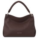 TL Bag Soft Leather Shoulder bag Chocolate TL142087
