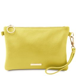 TL Bag Sac à Main en Cuir Souple Jaune TL142029