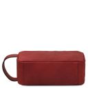 Harvey Trousse de Toilette en Cuir Rouge TL142626