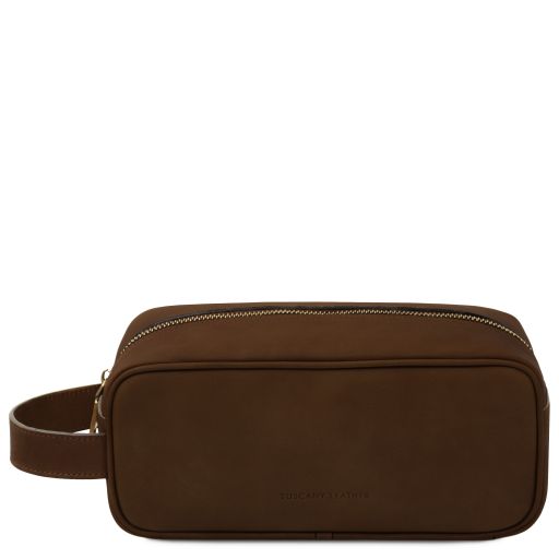 Harvey Trousse de Toilette en Cuir Marron foncé TL142626