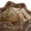 TL Bag Beuteltasche aus Leder Dunkel Taupe TL142146