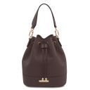 TL Bag Beuteltasche aus Leder Schokolade TL142146