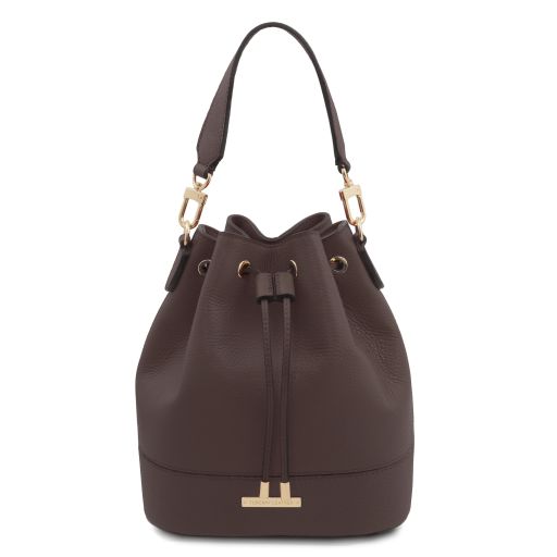 TL Bag Beuteltasche aus Leder Schokolade TL142146