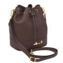 TL Bag Beuteltasche aus Leder Schokolade TL142146