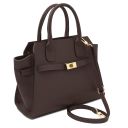 Origami Handtasche aus Leder Schokolade TL142507
