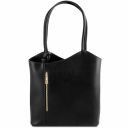 Patty Schultertasche aus Saffiano Leder Schwarz TL141455