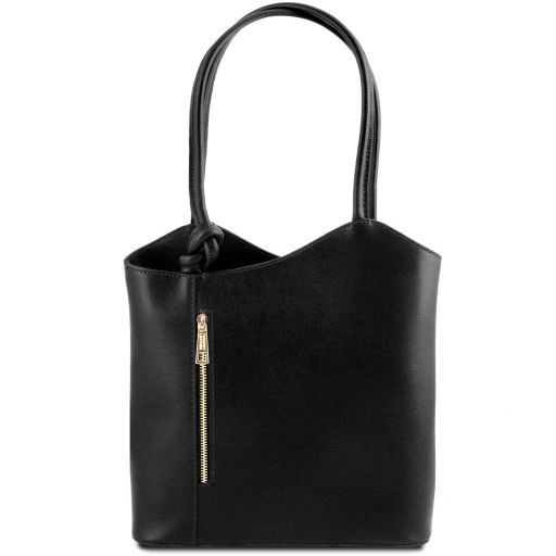 Patty Schultertasche aus Saffiano Leder Schwarz TL141455