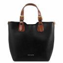TL Bag Saffiano Leather Tote Black TL141696