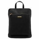 TL Bag Lederrucksack Für Damen aus Weichem Leder Schwarz TL141682