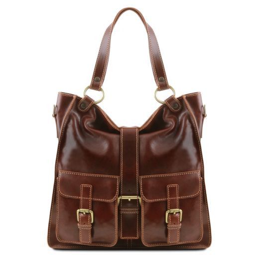 Melissa Lady Leather bag Brown TL140928