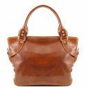 Ilenia Henkeltasche aus Leder Honig TL140899