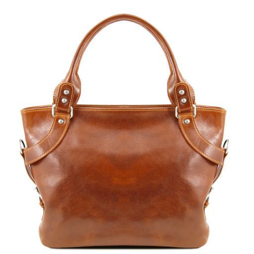 Ilenia Henkeltasche aus Leder Honig TL140899