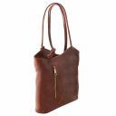 Patty Borsa Donna in Pelle Convertibile a Zaino Marrone TL141497
