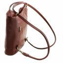 Patty Borsa Donna in Pelle Convertibile a Zaino Marrone TL141497