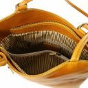 Patty Sac en Cuir Convertible en sac à dos Jaune TL141497