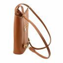 Patty Borsa Donna Convertibile a Zaino in Pelle Saffiano Cognac TL141455