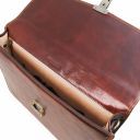 Amalfi Leather Briefcase 1 Compartment Red TL141351