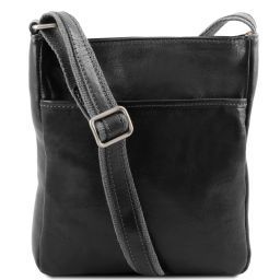 Jason Sac Bandoulière en Cuir Noir TL141300