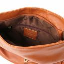 TL Bag Soft Leather Shoulder bag With Tassel Detail Cognac TL141110