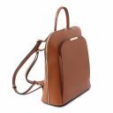 TL Bag Saffiano Leather Backpack for Women Cognac TL141631