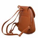 TL Bag Zaino da Donna in Pelle Morbida Cognac TL141905