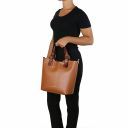TL Bag Saffiano Leather Tote Nude TL141696