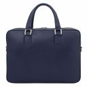 Treviso Leather Laptop Briefcase Dark Blue TL141986