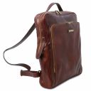 Bangkok Leather Laptop Backpack - Large Size Brown TL141987