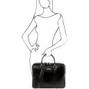 Prato Exclusive Leather Laptop Case Black TL141283