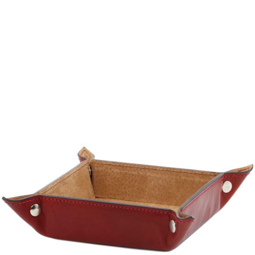 Exklusive Lederschale Gross Rot TL141271