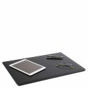 Premium Office Set Carpeta Para Escritorio, Alfombrilla y Vaciabolsillos en Piel Negro TL142088