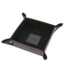 Premium Office Set Carpeta Para Escritorio, Alfombrilla y Vaciabolsillos en Piel Negro TL142088