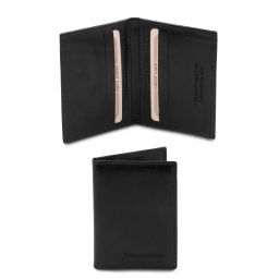 Elegante Porta Tarjetas en Piel Negro TL142063