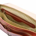 Mantova Borsa da Lavoro Multiscomparto in Pelle con Pattella Miele TL142068
