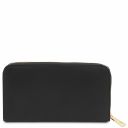 Venere Exklusive Damenbrieftasche aus Leder mit Rundum-Reißverschluss Schwarz TL142085