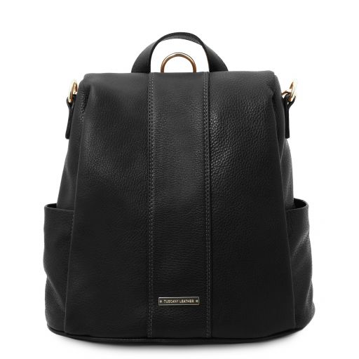 TL Bag Sac à dos en Cuir Souple Noir TL142138
