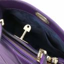 TL Bag Sac à Main en Cuir Souple Matelassé Violet TL142132