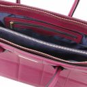 TL Bag Borsa a Mano in Pelle Morbida Trapuntata Prugna TL142124