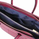TL Bag Borsa a Mano in Pelle Morbida Trapuntata Prugna TL142124