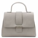 TL Bag Bolso Noche en Piel Gris claro TL142156