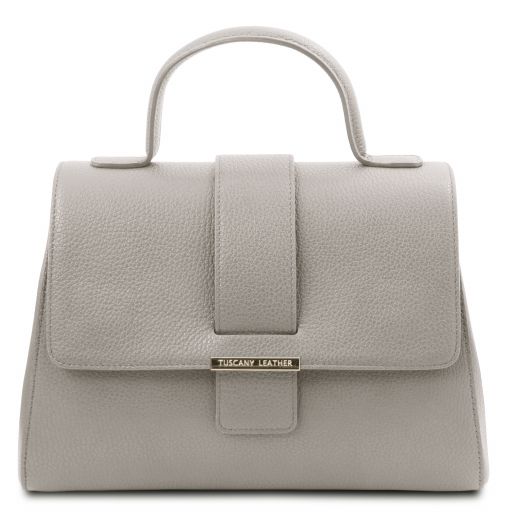 TL Bag Bolso Noche en Piel Gris claro TL142156