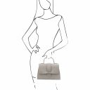 TL Bag Bolso Noche en Piel Gris claro TL142156