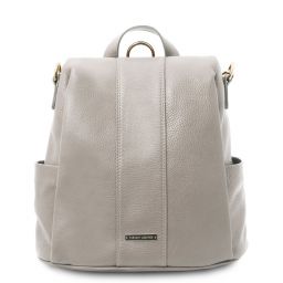 TL Bag Mochila en Piel Suave Gris claro TL142138