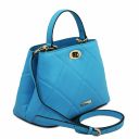 TL Bag Bolso a Mano en Piel Suave Acolchado Azul claro TL142132