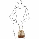 TL Bag Straw Effect Bucket bag Sand TL142207