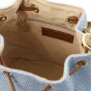 TL Bag Straw Effect Bucket bag Light Blue TL142207