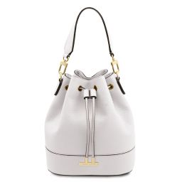 TL Bag Bolso Cubo Secchiello en Piel Blanco TL142146