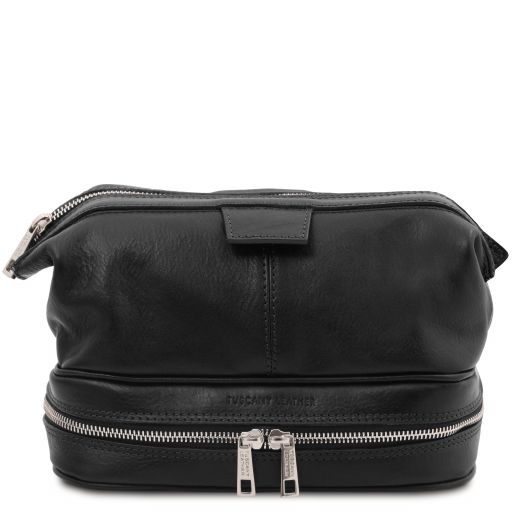 Jacob Trousse de Toilette en Cuir Noir TL142204
