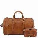 Colombo Borsone da Viaggio in Pelle e Beauty Case in Pelle Naturale TL142235